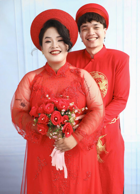 áo dài cưới big size đỏ đẹp