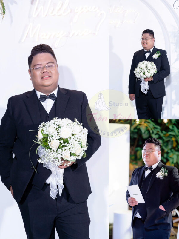 áo gile nam bigsize chú rể