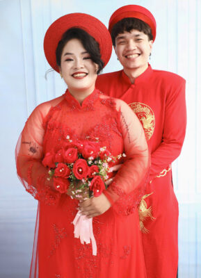 áo dài cưới big size che hình xăm